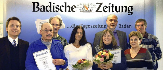 Nachrichten im Gepck: Auf  treue Aust...rtliche Sonja Baur  und Harald Meier.   | Foto: Kutkat