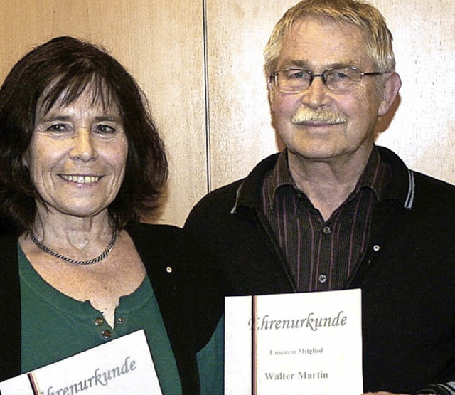 Rosemarie und Walter Martin wurden  geehrt.  | Foto: CREMER