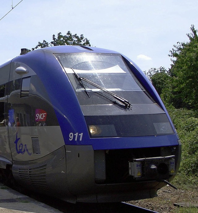 Bald wieder zwischen Freiburg und Mulhouse unterwegs: der Regionalzug der SNCF.   | Foto: umiger