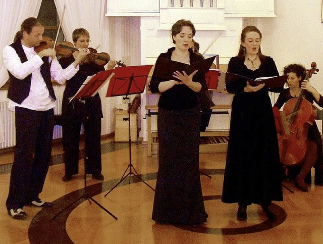 Auch das Ensemble &#8222;a musicall ba...m Jahr im Rahmen der Klosterkonzerte.   | Foto: Sigurd Kaiser