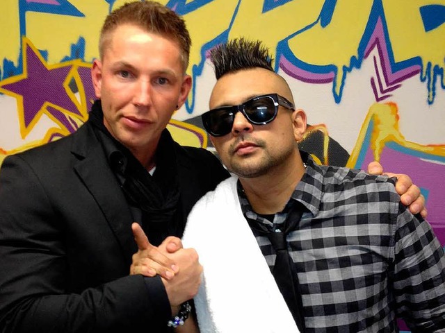 Schiet gegen Sebastian Hirsch: Michel...rshine Group,  mit Sean Paul (rechts).  | Foto: privat