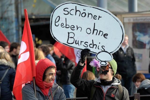 Protest gegen Treffen der Burschenschaften