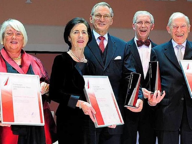 Antoinette Klute-Wetterauer, Waltraud ...lmann und Heinz Zahoransky (von links)  | Foto: Thomas Kunz