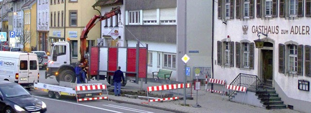 Lange von Brgern und dem Ortschaftsra...sthaus &#8222;Adler&#8220; in Kollnau.  | Foto: Sylvia Timm