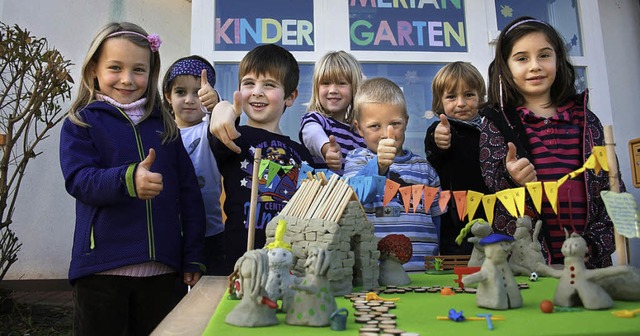 Ihr Wunschhaus gestalteten Kinder des ...Geld einen Wunsch erfllen zu knnen.   | Foto: Privat