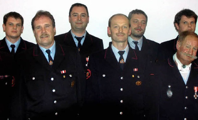 Die Geehrten (von links): Martin Weile...nfried Bockstaller, Christian Weiler.   | Foto: Christiane Sahli