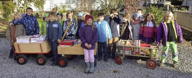 Schler der Grundschule Hausen und der...steuropas und Zentalasiens zu helfen.   | Foto: Privat