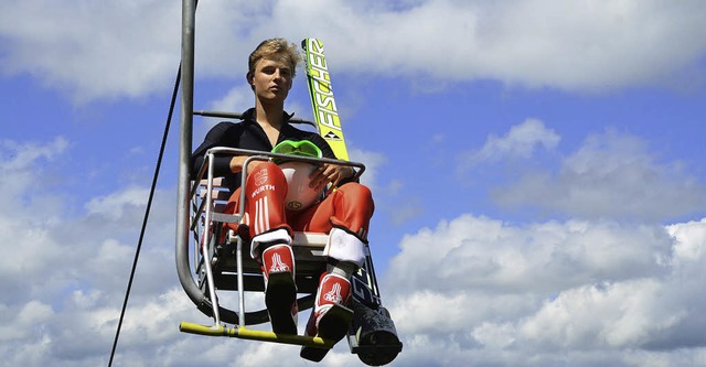 Auf dem Weg nach oben: Tobias Simon erlebte in Lillehammer sein Weltcup-Debt.   | Foto: bachmann