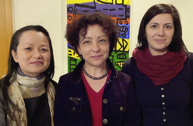 Informieren ber die Arbeit des Beirat...n, Hava Yildiz, Pascale Simon-Studer.   | Foto: BZ