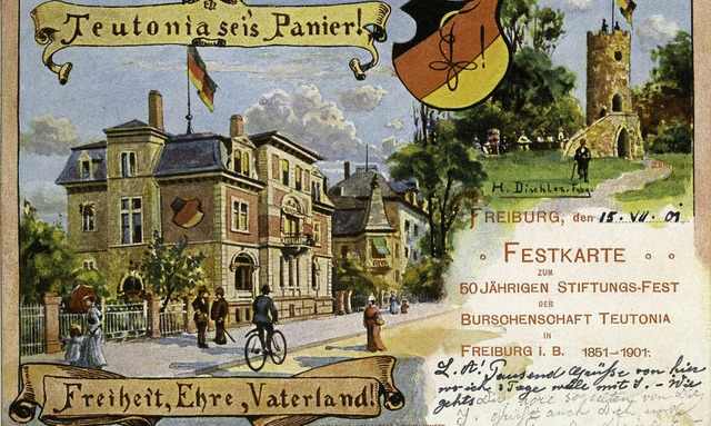 Die 1851 gegrndete Teutonia Freiburg ...en liberalen Burschenschaften im Land.  | Foto: manfred gallo