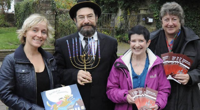 Monika Miklis, Rabbiner Moshe Navon, C...Thementag zum Fest im jdischen Museum  | Foto: Markus Zimmermann, Markus Zimmermann