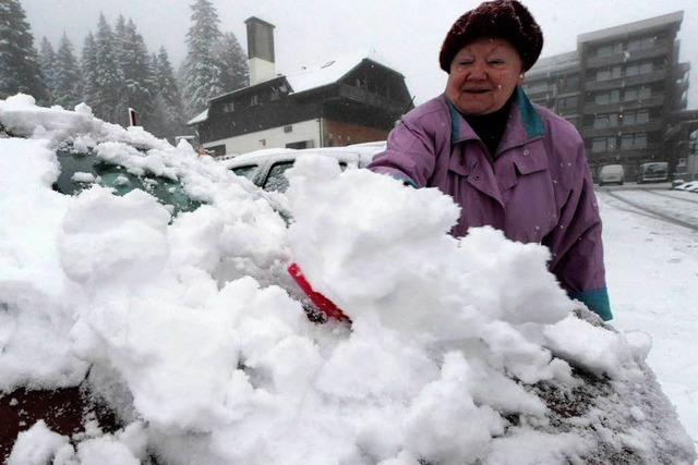 Im Schwarzwald fallen bis zu 60 Zentimeter Schnee