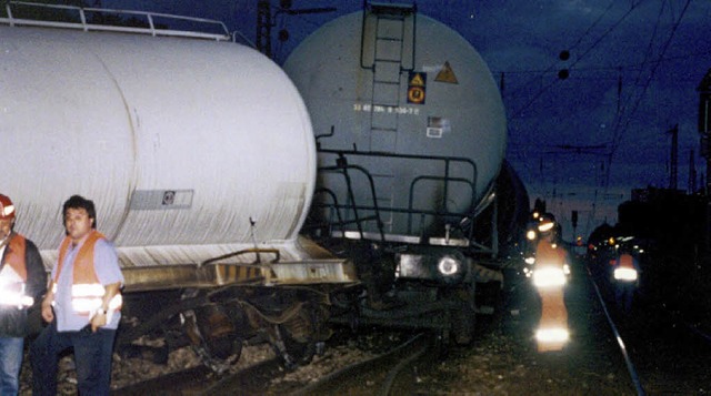 Gefahrgutunfall in Lahr am 8.Juni 1999  | Foto: Fel