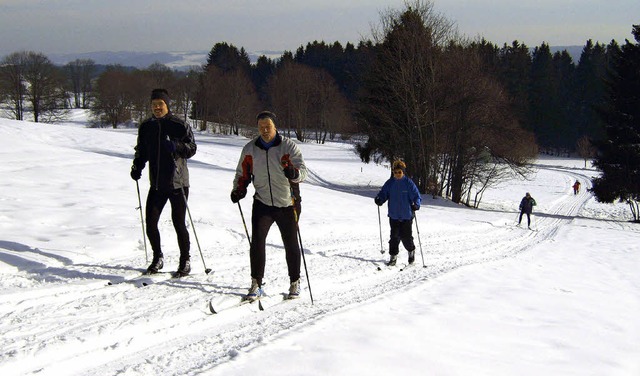 Die Hochfirstspur  von Saig ber die H...rer des Vereins, Ralf Sigwarth (vorn).  | Foto: Horst A. Bss