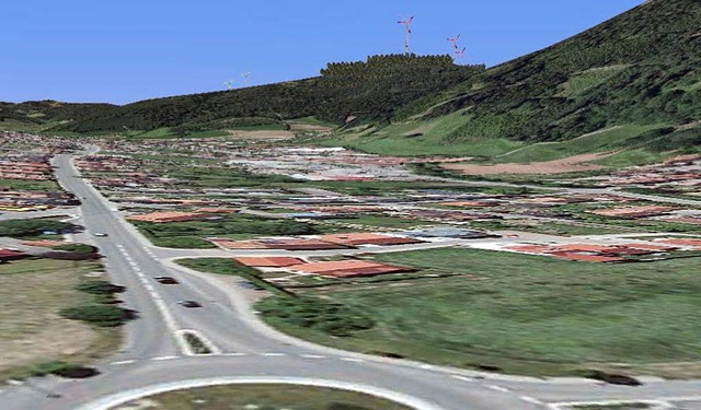 Der Horizont am Groen Grassert in der...rn von 187 Metern Hhe gebaut werden.   | Foto: visiualisierung: Rolf Pfeifer, Bro Endura Kommunal  auf Basis Google Earth