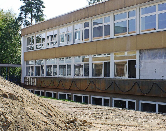 Die Auenanlagen der Goetheschule werd... ein weiteres Jahr Baustelle bleiben.   | Foto: Archivfoto: Julian Rsner