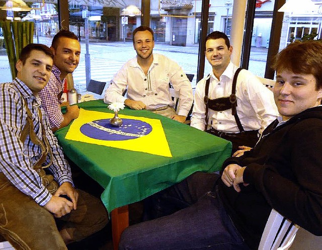 Brasilianer und gern in Offenburg: die...ion, fesch gemacht frs Oktoberfest .   | Foto: Privat