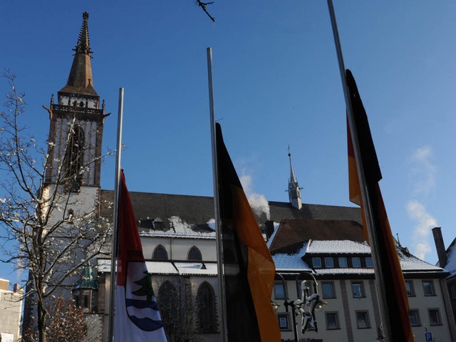 Titisee-Neustadt trauert: Beim Gedenkg...nd Ministerprsident Kretschmann teil.  | Foto: dpa