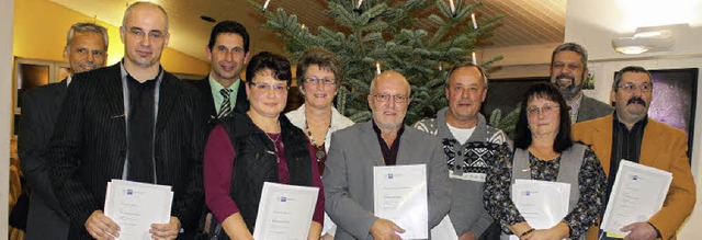 Dunkerchef Nikolaus Grf zeichnete tre...nsche der Landesregierung berbrachte.  | Foto: Martha Weishaar