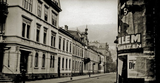 Der Abschnitt der Ludwigstrae stlich der Karlstrae im Jahr 1930  | Foto: Stadtarchiv