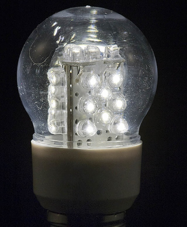 Eine moderne LED-Lampe  | Foto: dapd