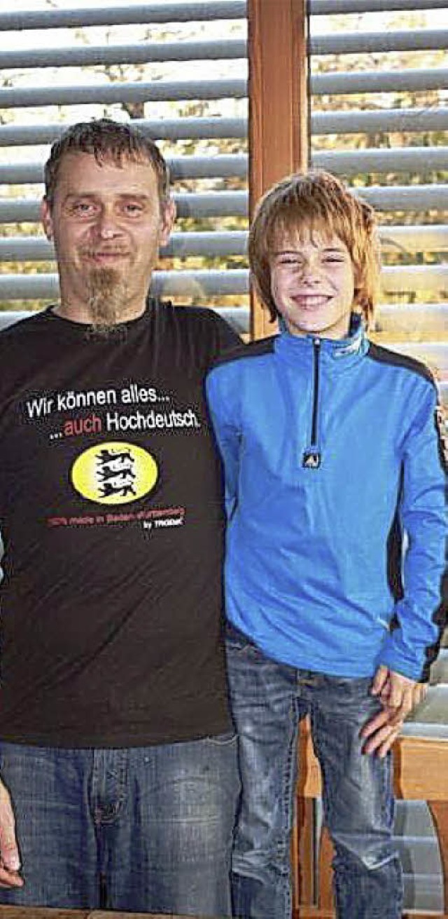 Jakob und sein Vater   | Foto: privat