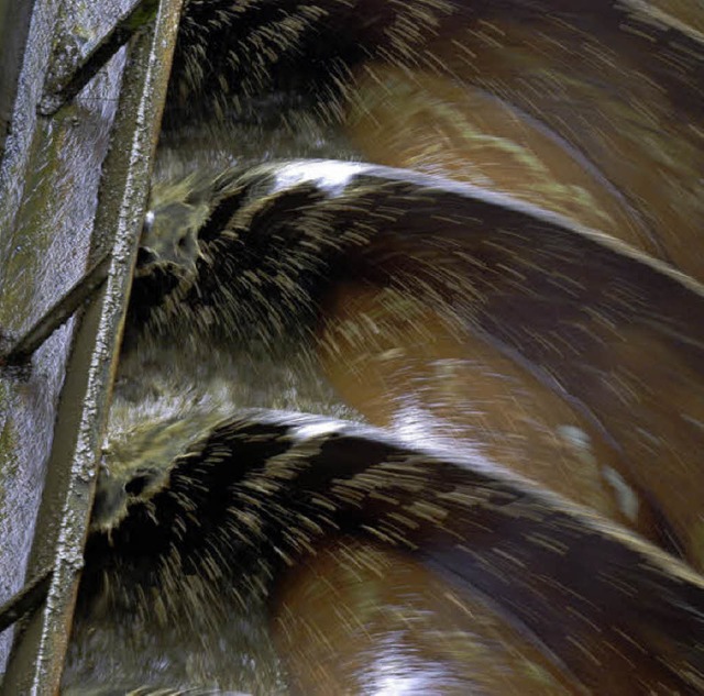 Zu viel Abwasser fr die Anlage: Schneckenpumpe in der Breisgauer Bucht   | Foto: Ingo Schneider