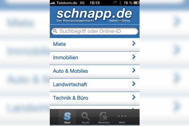 Mobile Kleinanzeigen auf dem Smartphone