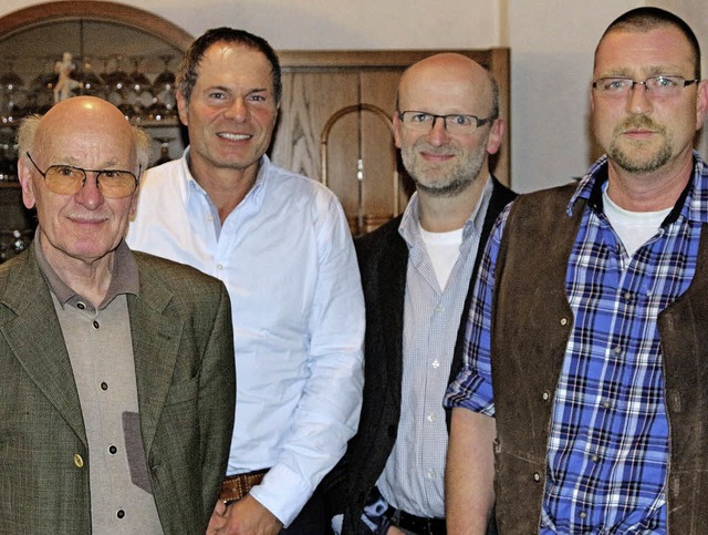 Der Vorstand der Freien Whler (von li...rt, Andreas Philipp und Peter Memer.   | Foto: Hans-Jrgen Hege
