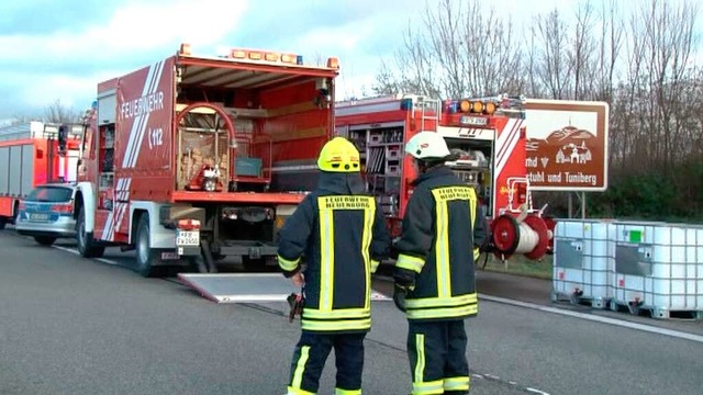 Unfall bei Hartheim auf der A5.  | Foto: Kamera24.TV