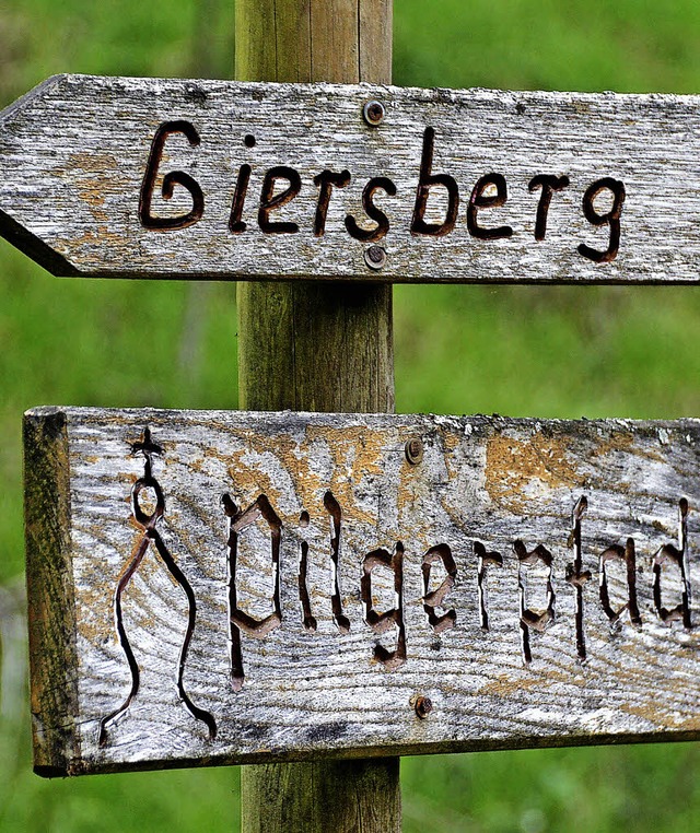 Wo geht&#8217;s lang am Giersberg?   | Foto: MARKUS Donner
