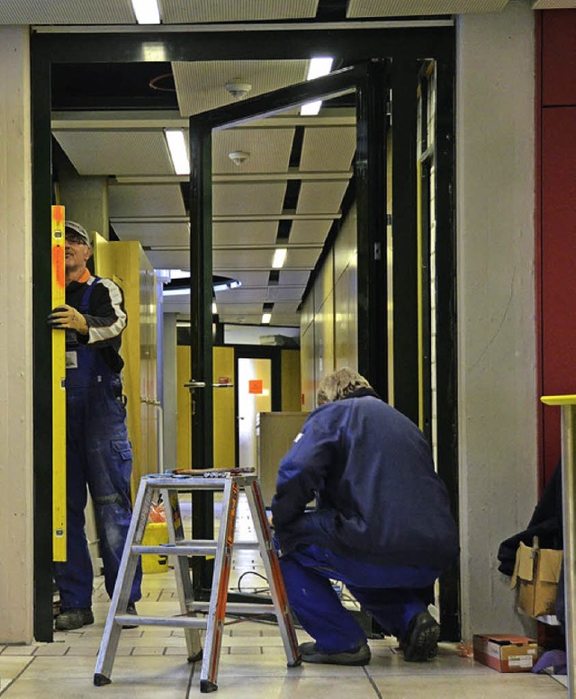 Hier kommt eine neue Brandschutztr hin.  | Foto: Peter Gerigk