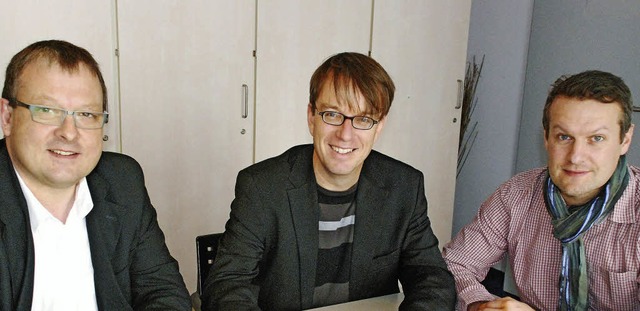 Peter Lepkojis, Armin Mller  und Step...iskrankenhaus Rheinfelden (von links)   | Foto: Maja Tolsdorf