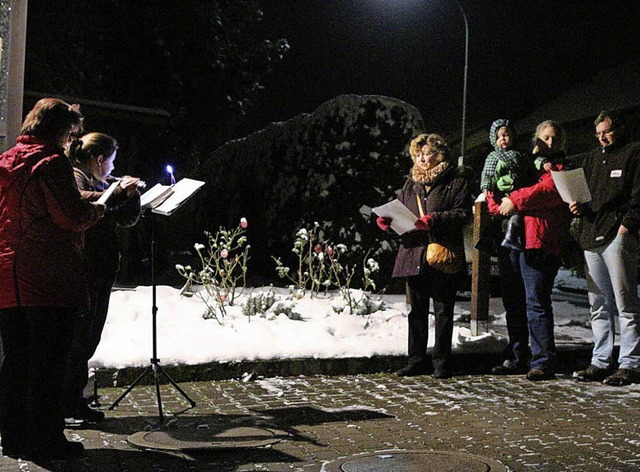 Lebendiger Adventskalender in Wiechs: ...ner, um miteinander etwas zu erleben.   | Foto: Hans-Jrgen Hege