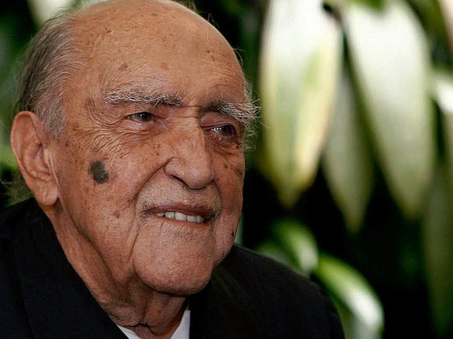 Kurz vorm 105. Geburtstag ist er gestorben: Oscar Niemeyer.   | Foto: dpa