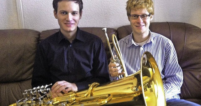 Zwei, die die Liebe zur Blechblasmusik...dorf (links) und  Christian Grsslin.   | Foto: PRIVAT