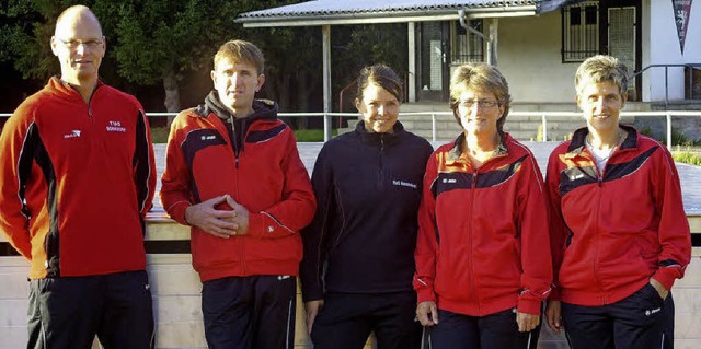 Das Trainerteam der Bonndorfer Leichta...tab), Luzia Sigwart und Helga Morath.   | Foto: Privat