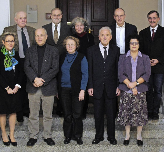 Marlies Woerz, Pater Franz Wernz, Pate...ks). Auf dem Bild fehlt Elke Hofmann.   | Foto: Wolfgang Mayer