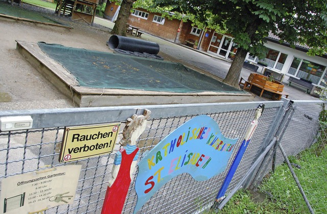 Fr die Erweiterung des Kindergartens ...ch attraktive Lsung gefunden werden.   | Foto: Lauber