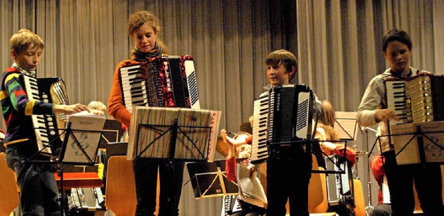 Die Zglinge Hannes, Theresa, Simon un...ters Herrischried ebenfalls ihr Knnen  | Foto: Karin Stckl-Steinebrunner