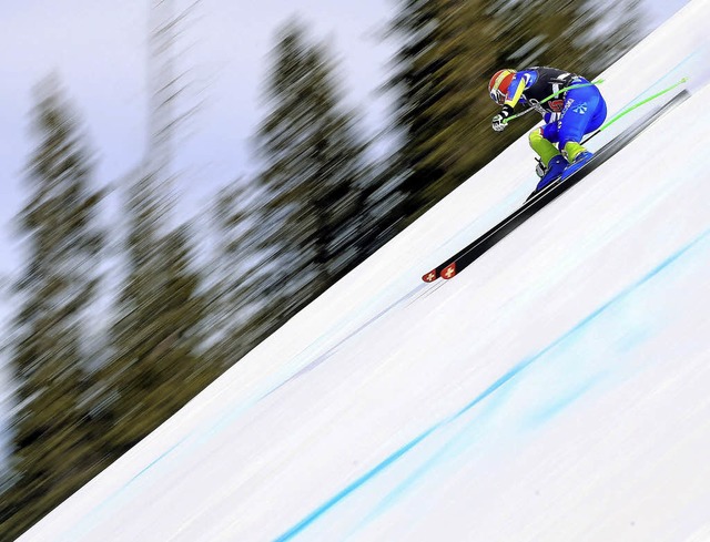 Ganz schn steil hier. Auch jugendlich...lht  zuweilen schon der freie Fall.    | Foto: afp