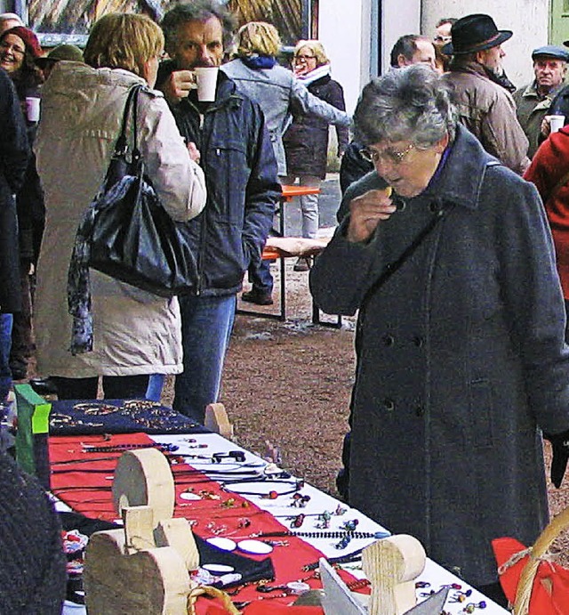 Der Weihnachtsmarkt des Museumscafs in Riedlingen geriet zum Besuchermagnet.  | Foto: i. Bode