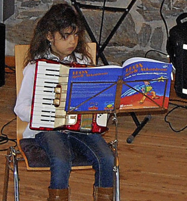 Kostproben ihres Knnen gab beim Vorsp...e des Harmonika-Orchester Laufenburg.   | Foto: Dramac