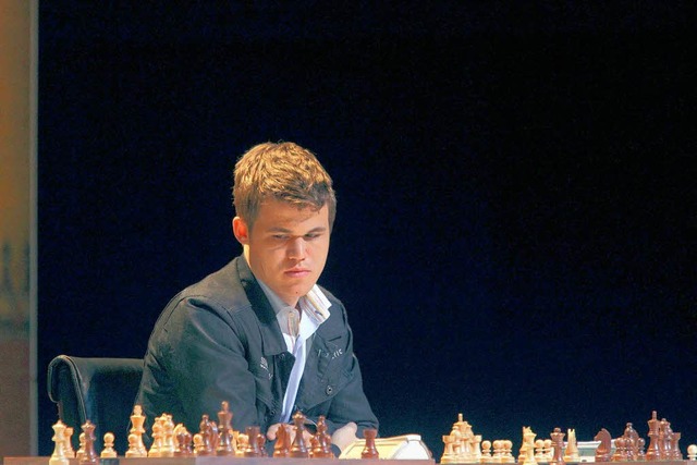 Magnus Carlsen war mit 13 Jahren berei...inen neuen Allzeitrekord aufgestellt.   | Foto: dpa