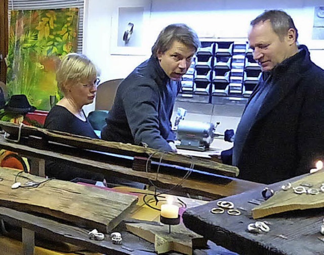 Viele Besucher interessierten sich fr...en der Wirkstatt in Niederschopfheim.   | Foto: Frank Leonhard