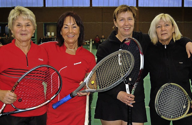 Die  Siegerinnen bei den Damen, Erika ...n  Jasmin Popovic und Brigitte Nufer.   | Foto:  Alexander Bhler