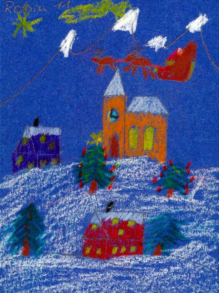 Weihnachtskarte von Robin Kaiser.