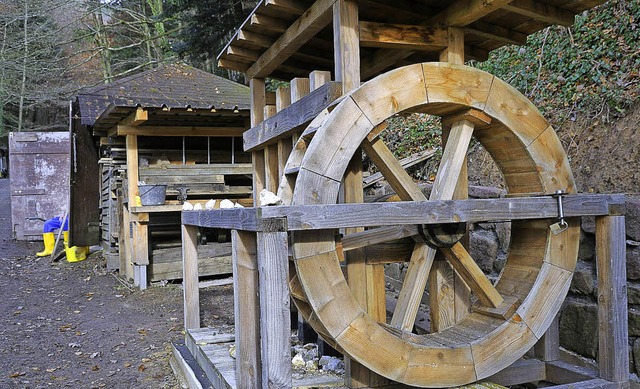 Das Modell einer Poche am Stollenmund im Eberbchle.   | Foto: Klaus Fehrenbach