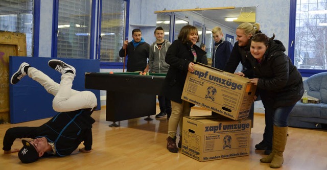 Kisten packen und ein allerletztes Mal...220; war in der Seifenblase angesagt.   | Foto: Martina Proprenter