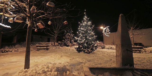 Geschenke, die an Bumen hngen, ein h...berg, da kommt Weihnachtsstimmung auf.  | Foto: Silvia Eismann